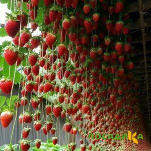 Клубника ампельная Анастасия купить по цене от 370р. в интернет-магазине «Посадика» с доставкой почтой в в Новый Уренгойе и по всей России – [изображение №1].