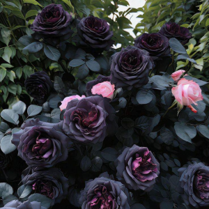 Роза Черная купить по цене от 450р. в интернет-магазине «Посадика» с доставкой почтой в в Новый Уренгойе и по всей России – [изображение №1].