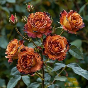 Роза плетистая Оранжевый Бриллиант купить по цене от 450р. в интернет-магазине «Посадика» с доставкой почтой в в Новый Уренгойе и по всей России – [изображение №1].